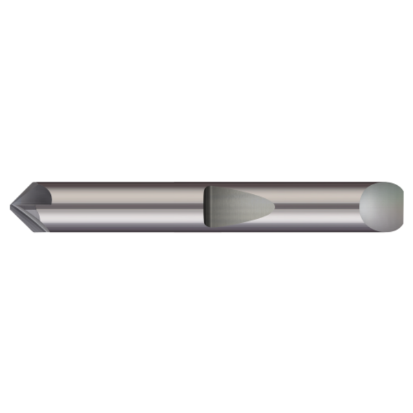 Micro 100 Quick Change, Countersink and Chamfer Tool, 0.3750" (3/8) Shank dia, Flute Length: 0.210" QCS-375-120